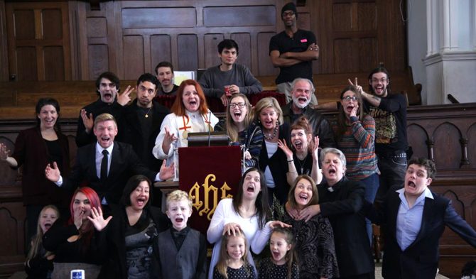 Godforsaken cast and crew in Harriston, ON