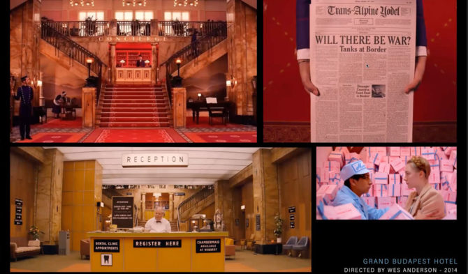 Compilation of photos from The Grand Budapest Hotel