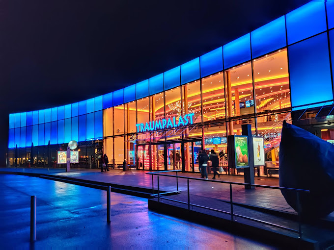 Exterior shot of Traumpalast Movie theatre in Leonberg, Germany.