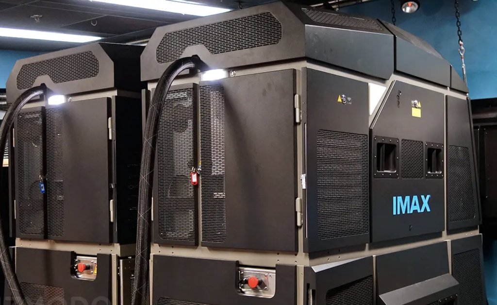 Picture of an IMAX Laser Projection System (ILPS).