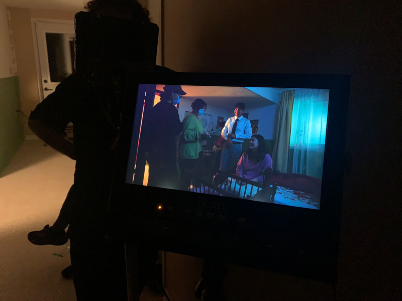 On set of Congratulations, It's a Girl