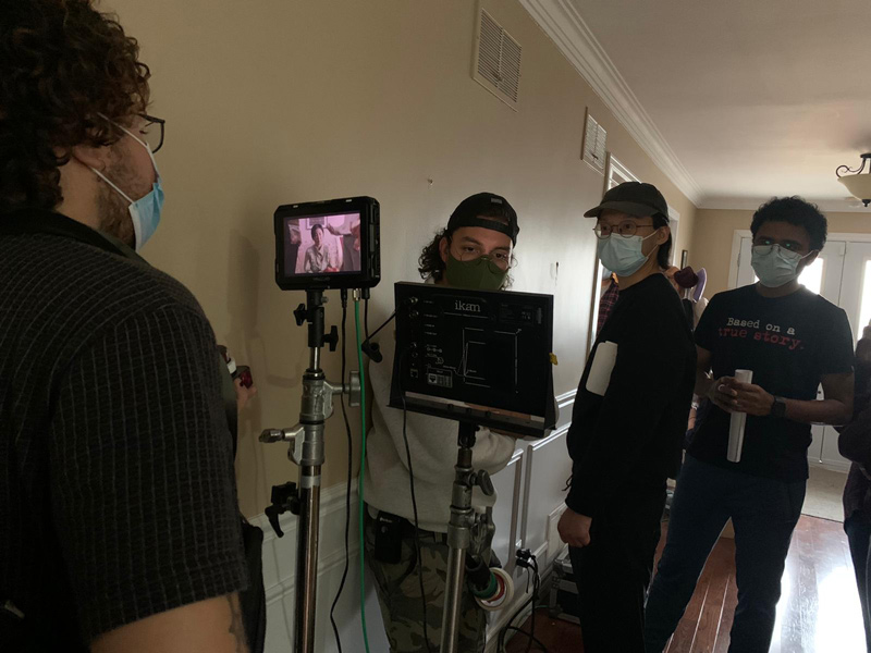 On set of Congratulations, It's a Girl