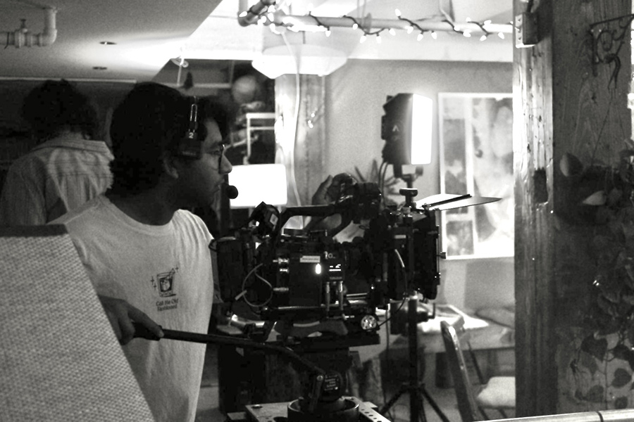 Justin Abraham Varghese on set