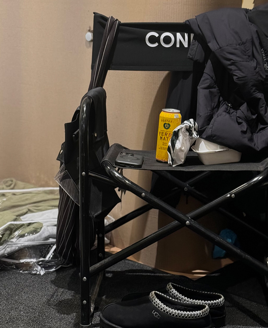 Avery Peachey-Hill's director's chair on Sterling Point set